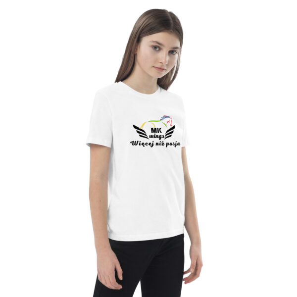 T-shirt dziecięcy z bawełny organicznej (biały) - obrazek 5